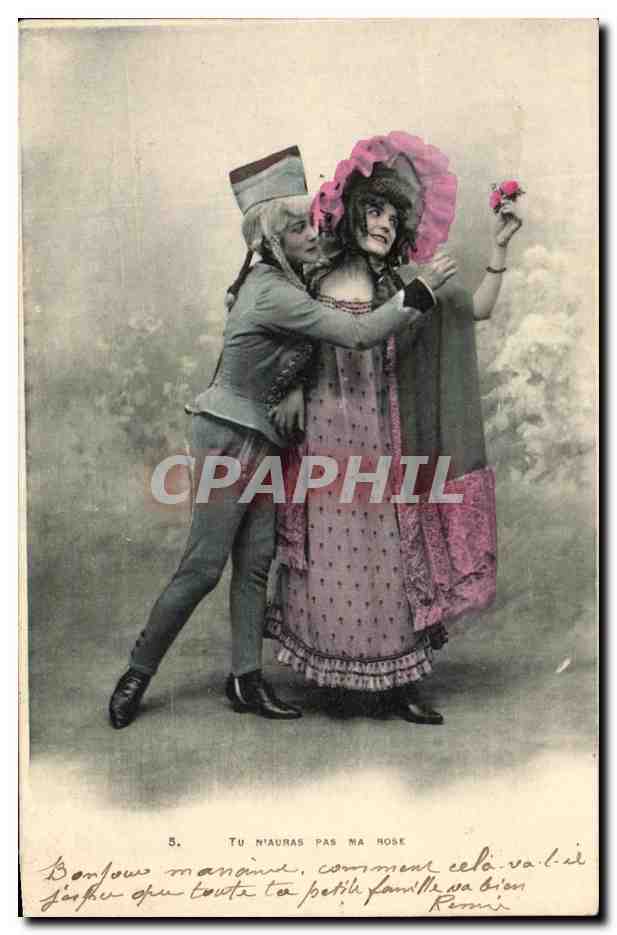 Due personaggi in costume — scena comica — editore non identificato, n°5