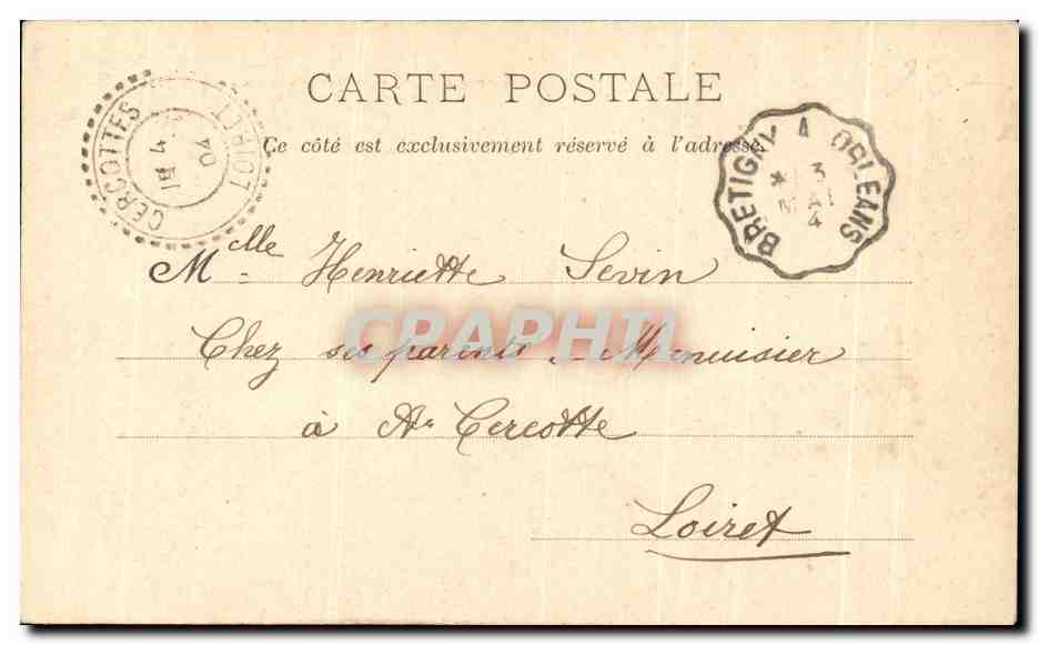 CPA Fantaisie Enfants la confession  — Rückseite