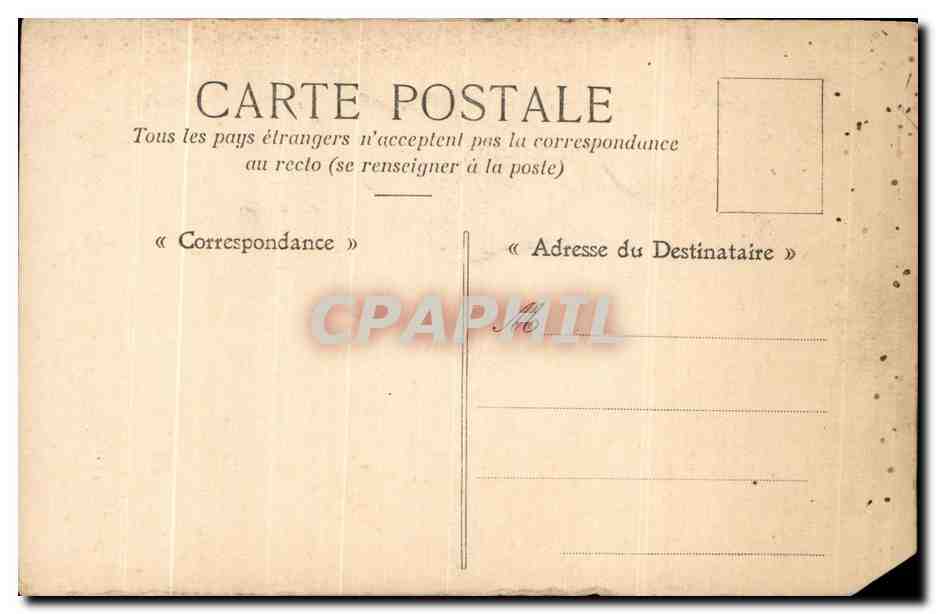 CPA Fantaisie Femme Ecrivain public — Rückseite