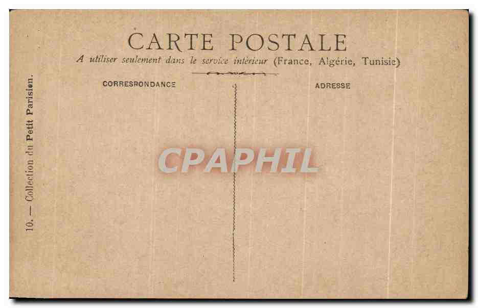 CPA Fantaisie Femme Eventail Louis XV — Rückseite