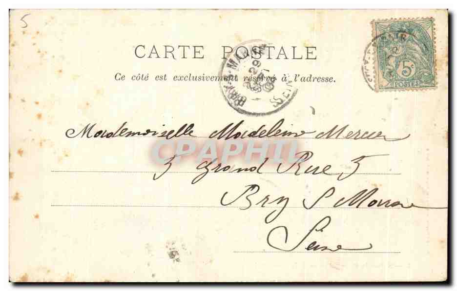 CPA Fantaisie Enfant Chef d'orchestre Musique  — Rückseite