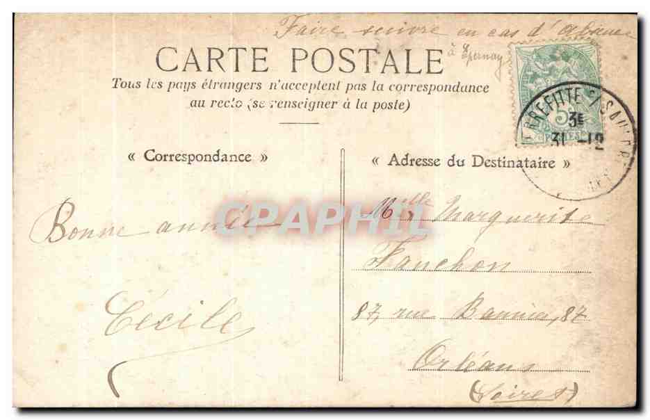 CPA Fantaisie Enfants Choux ou roses — Rückseite