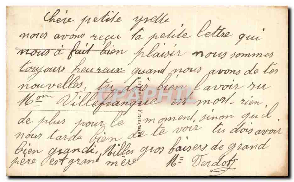 CPA Fantaisie Enfants Souris Rats — Rückseite