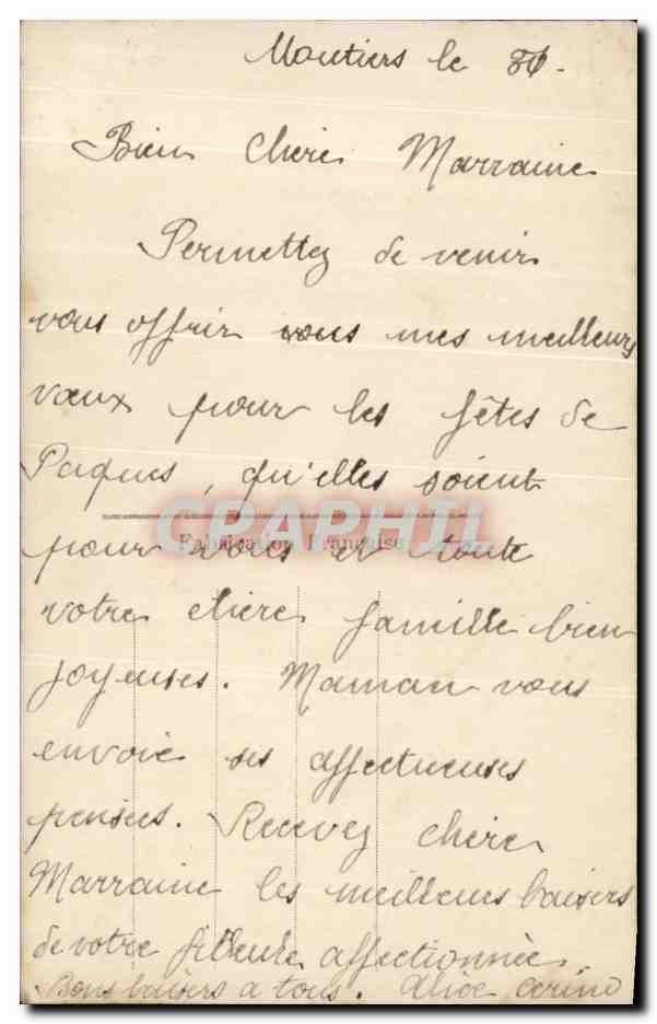 CPA Fantaisie Paques Poussins  — Back