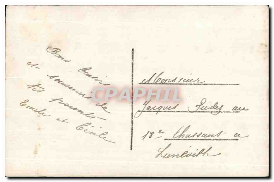 CPA Fantaisie Femme poissons Fleur sechee — Verso