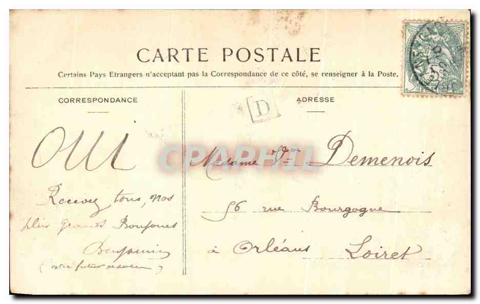 CPA Fantaisie Enfants La dinette  — Rückseite