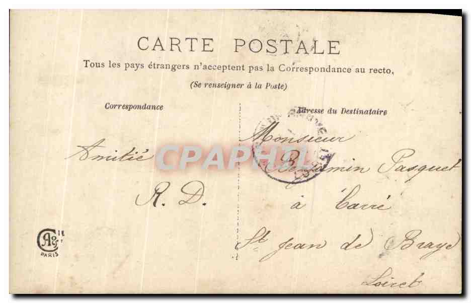 CPA Fantaisie Enfant Paques oeufs 1er avril — Rückseite