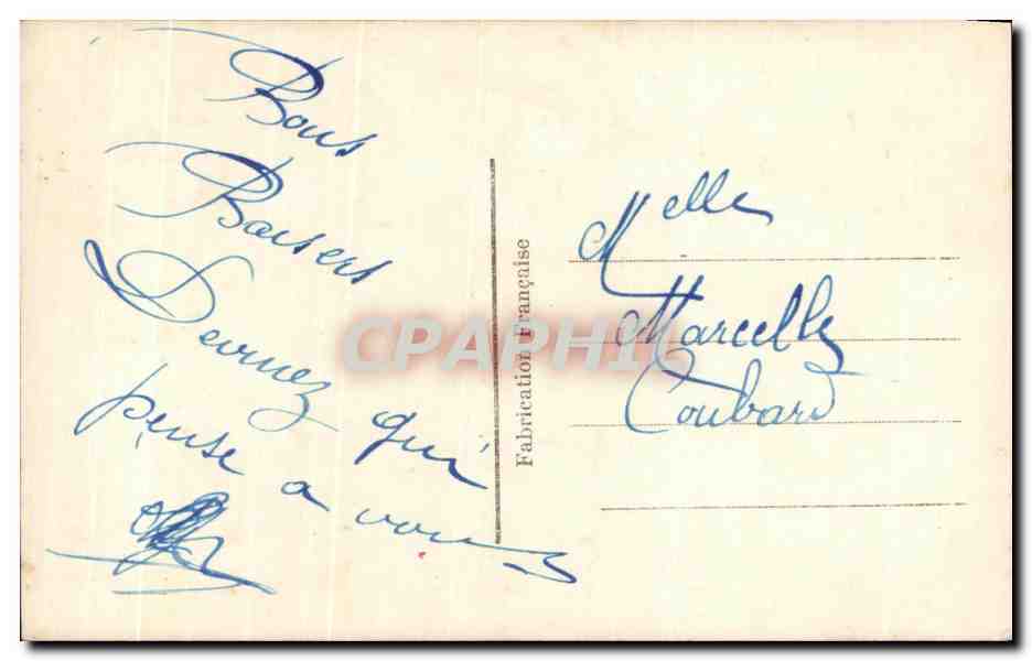 CPA Fantaisie 1er avril Fer a cheval — Rückseite