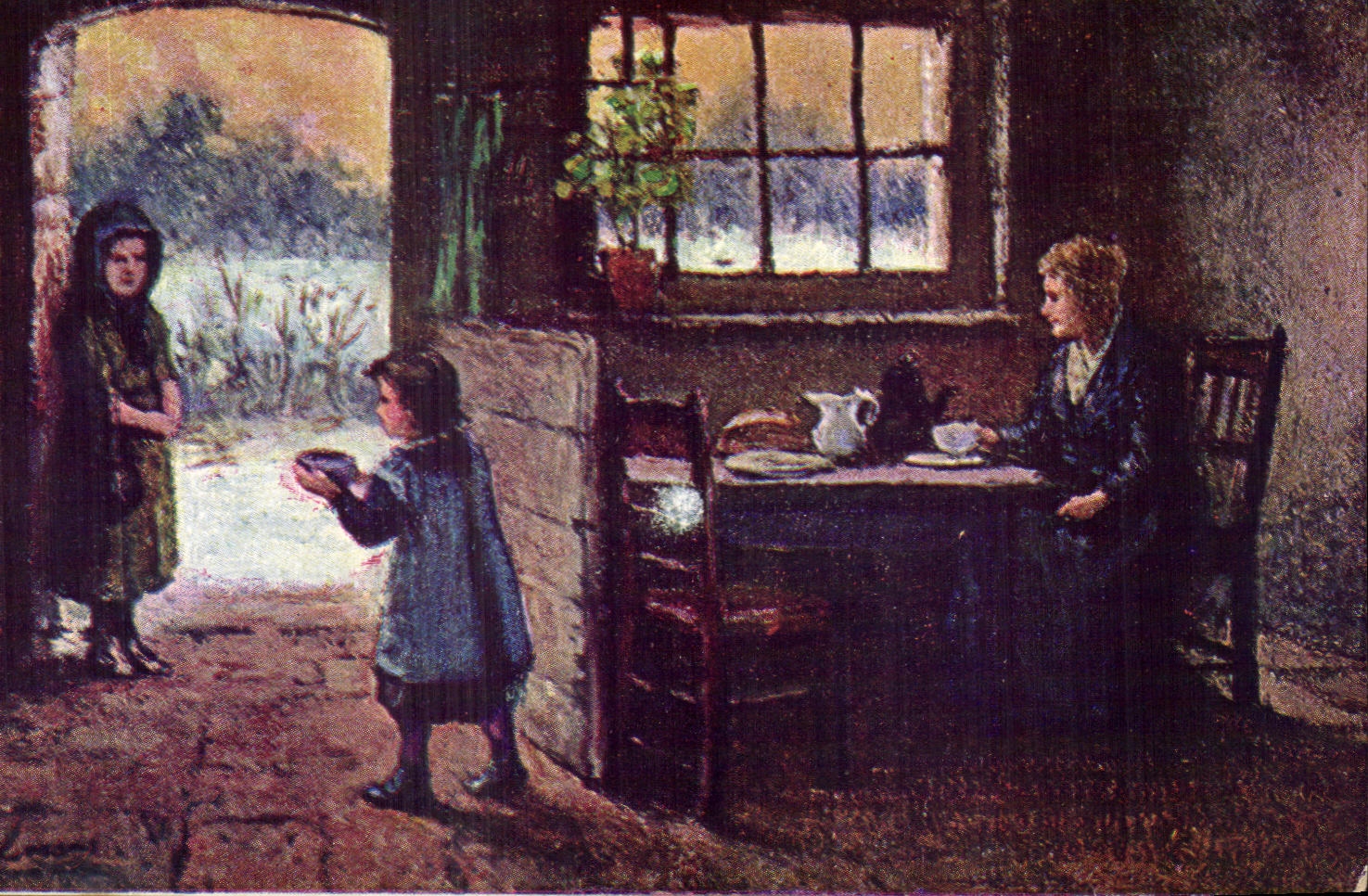 CPA Fantaisie Enfants a la campagne 