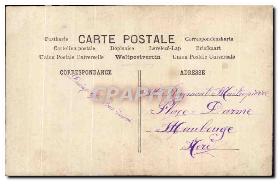 CPA Fantaisie Homme Paques oeufs 1er avril Poissons  — Rückseite