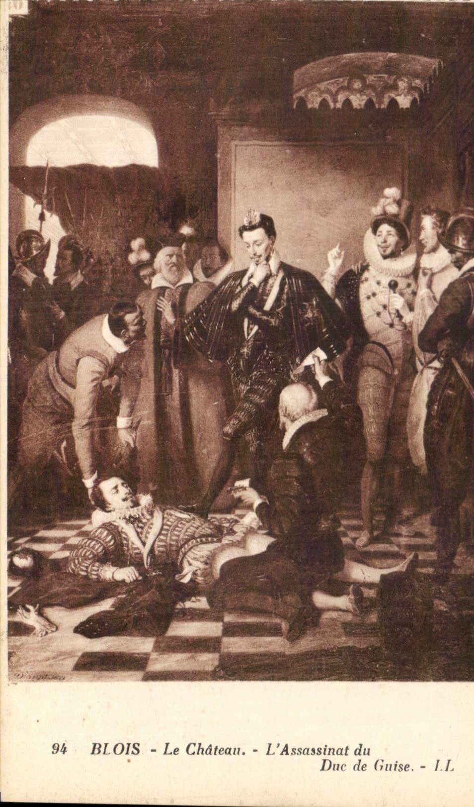 CPA Blois Le Chateau L'Assasinat du Duc de Guise