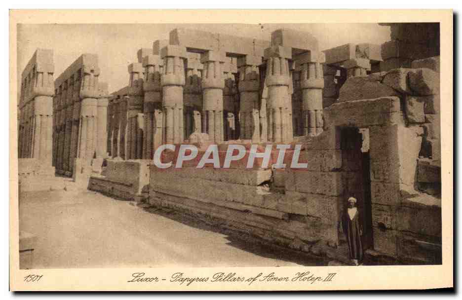 Luxor - Papyrus Pillars of Amenhotep III
