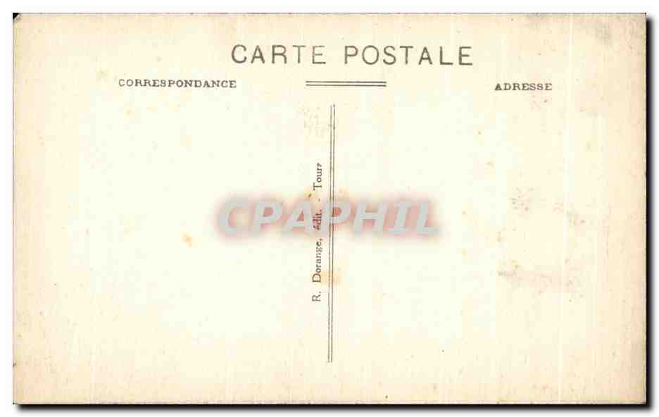 CPA Amboise Le Chateau Cheminee de la Salle des Etats — Rückseite