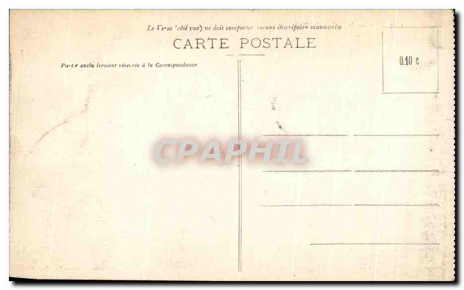 CPA Entree de la Baie de Quiberon Le Phare de Teignouse — Rückseite