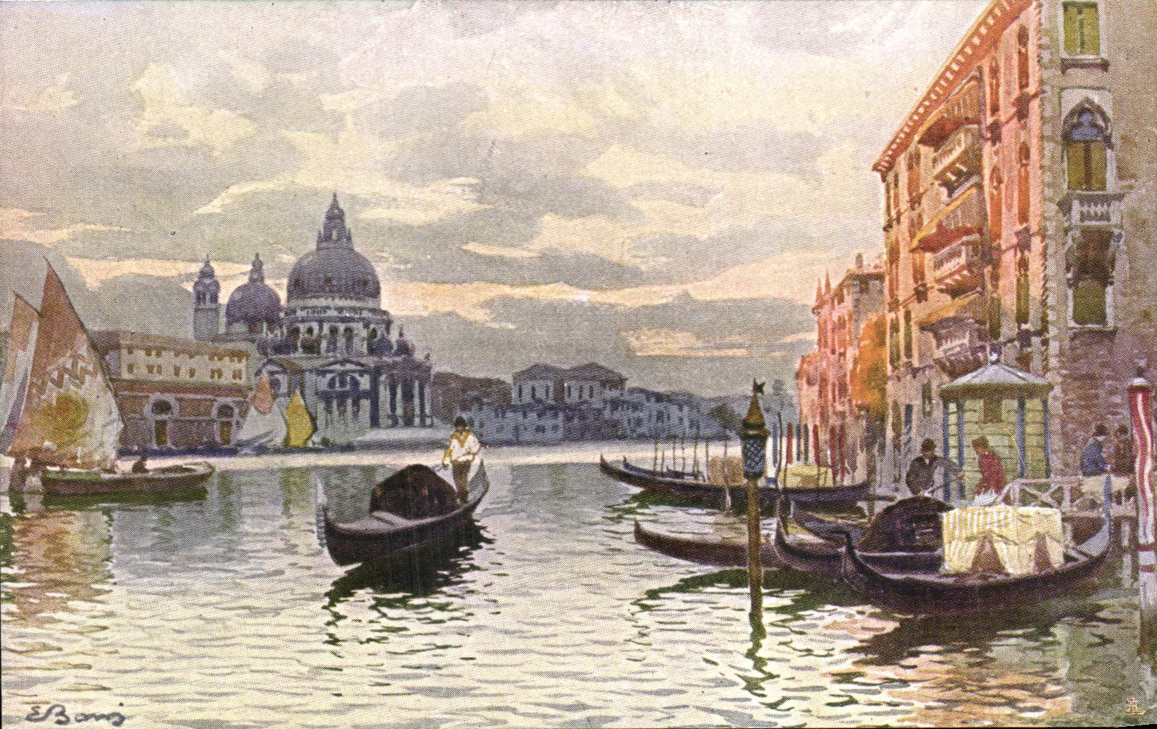 CPA Venezia Canal Grande Chiesa Della Salute