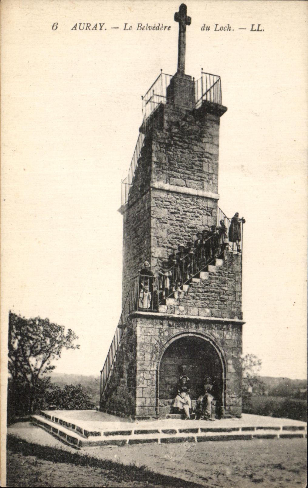 CPA Auray Le belvedere du Loch 