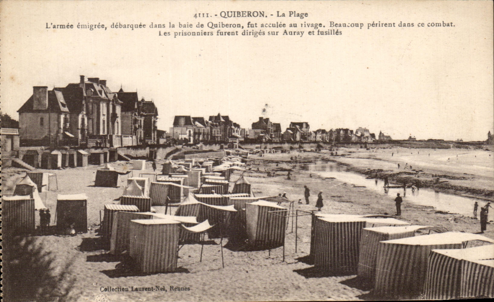 CPA Quiberon La Plage Dans La Baie De Quiberon
