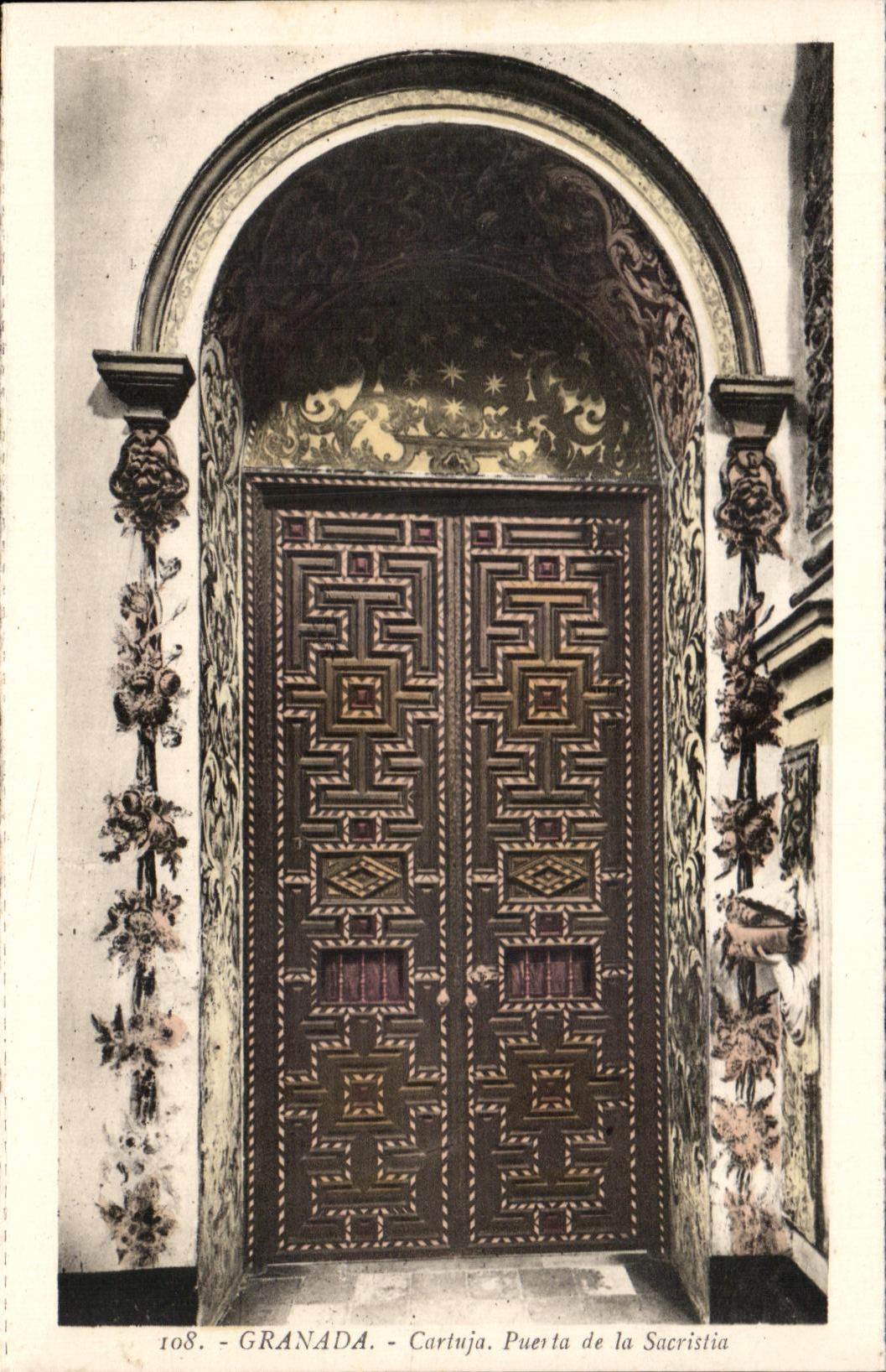 CPA Granada Cartuja Puerta De La Sacristia