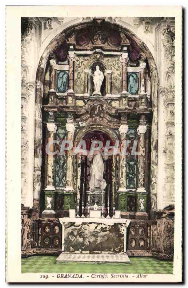 CPA Granada Cartuja Sacristia Altar