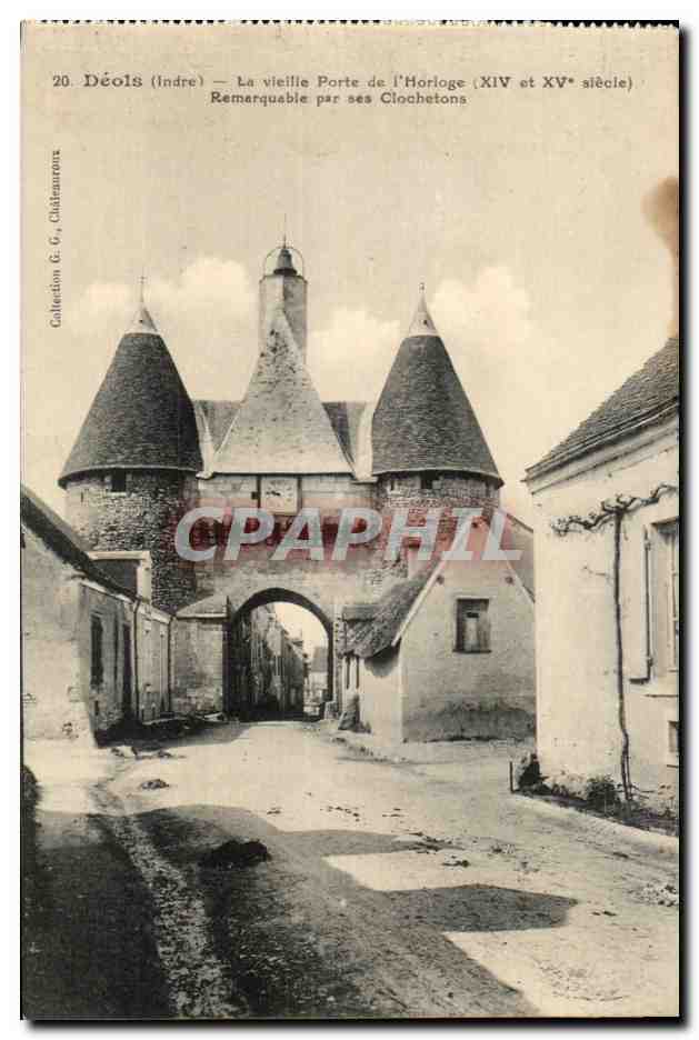 CPA Deols La Vieille Porte De L'Horloge