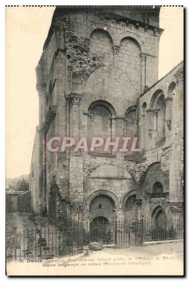 CPA Deols Tour Romane Faisant Partie De l'abbaye de Deols
