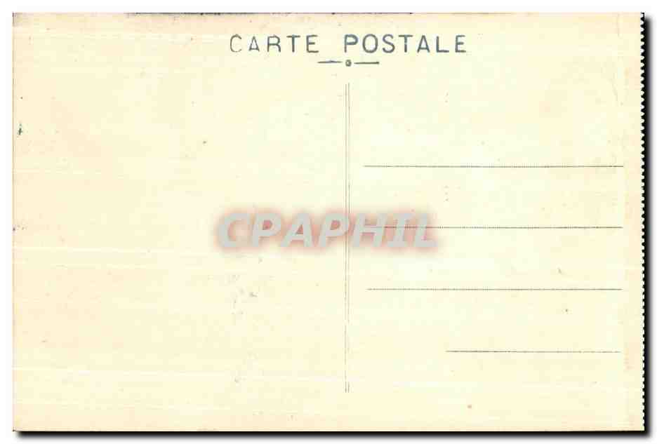 Déols (Indre) — Tour romane surmontée d'une flèche conique et de quatre petits clochetons (Monument historique) — Collection G. Châteauroux — Verso