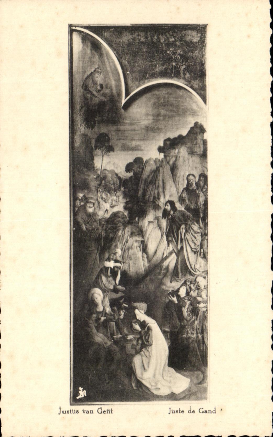 CPA Gent Sint Baaf Gand Saint Bavon Deel van het vedelluik van 
