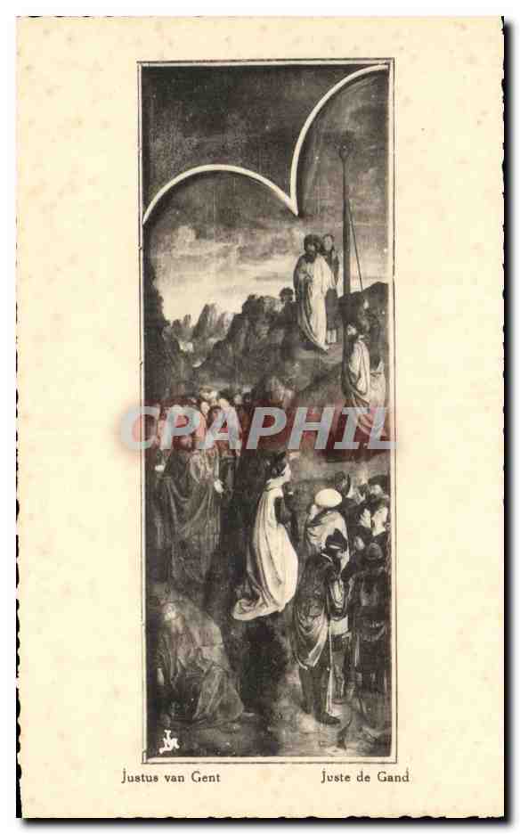 CPA Gent Sint Baaf Gand Saint Bavon Drieluik De Kalvarieberg Triptyque Le calvaire