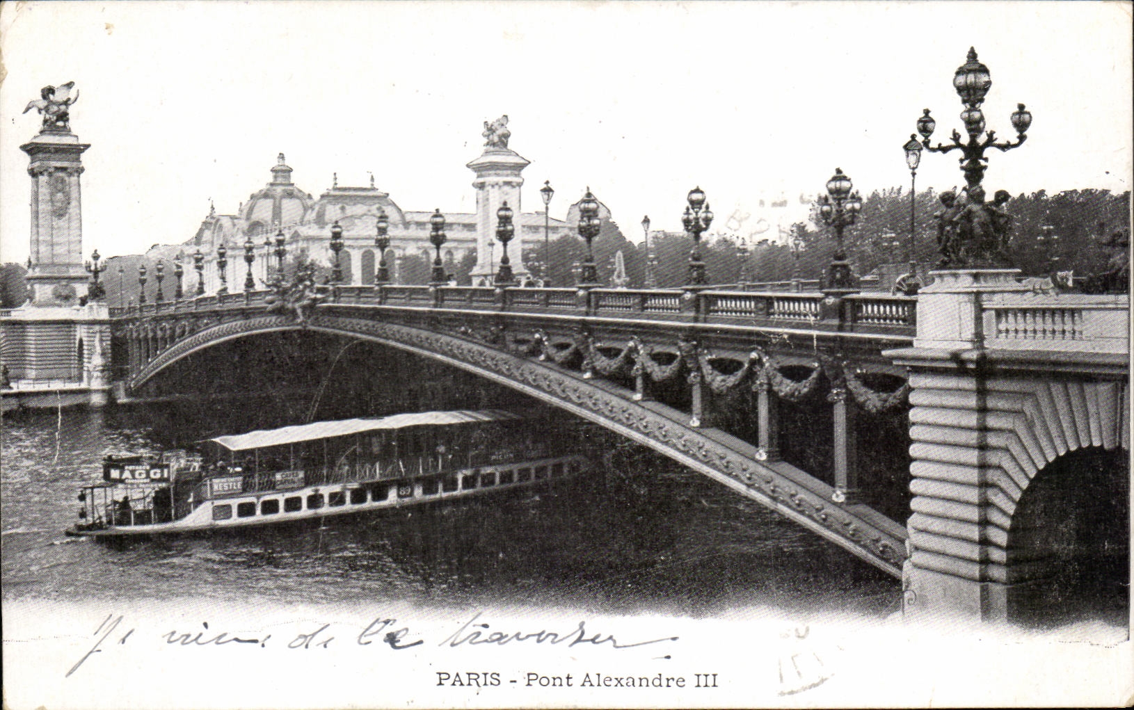 CPA Paris Pont Alexandre Ill Peniche Maggi