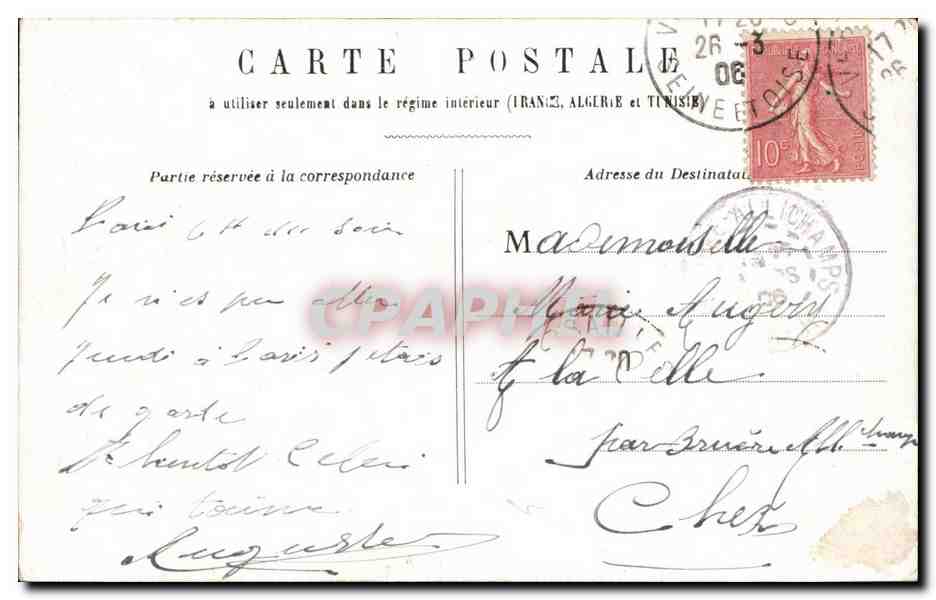 CPA Paris Pont Alexandre Ill Peniche Maggi — Verso
