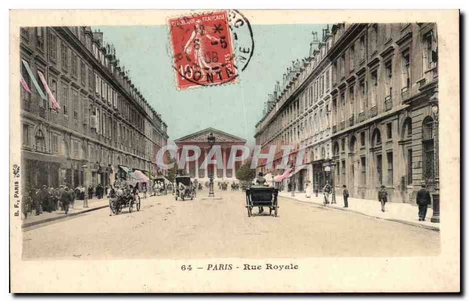 CPA Paris Rue Royale Madeleine