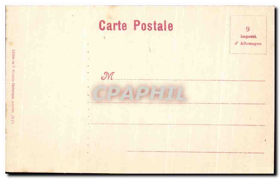 CPA Le chateau Fort de Lourdes — Verso