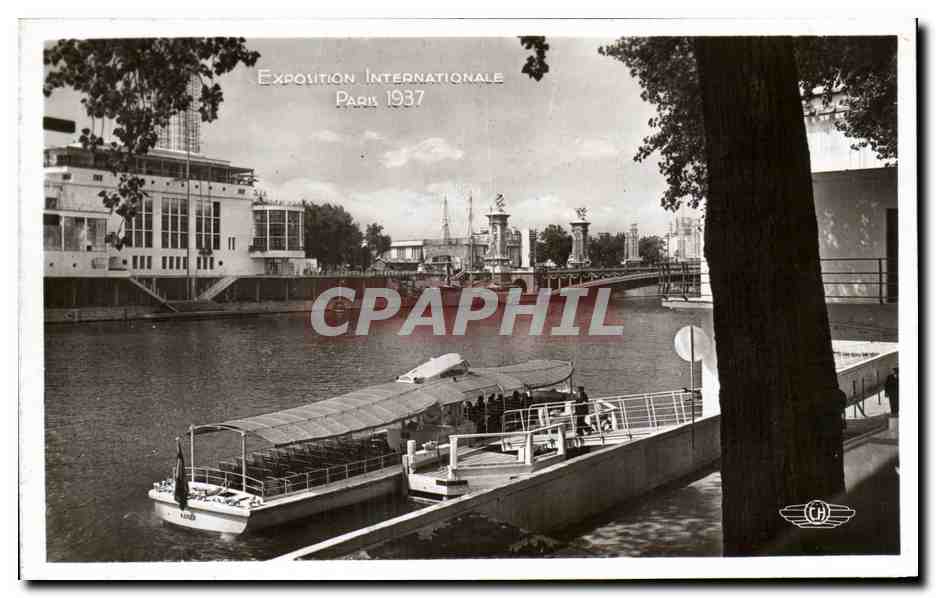 CPA Exposition Internationale Paris 1937 Embarcadere des vedettes