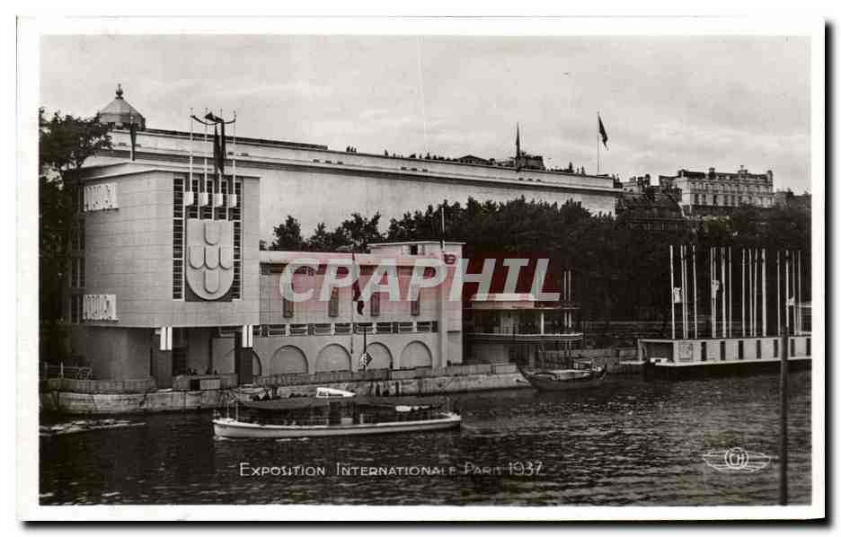 CPA Exposition Internationale Paris 1937 Vue d'ensemble Le Pavillon Du Portugal