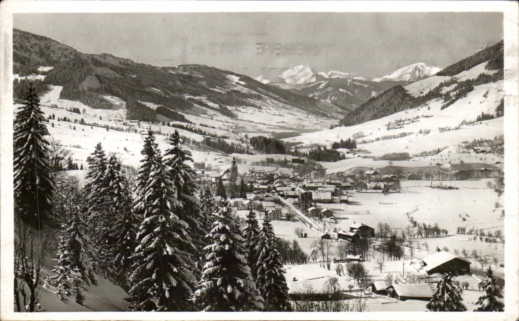 CPA Megeve Station hivernale 