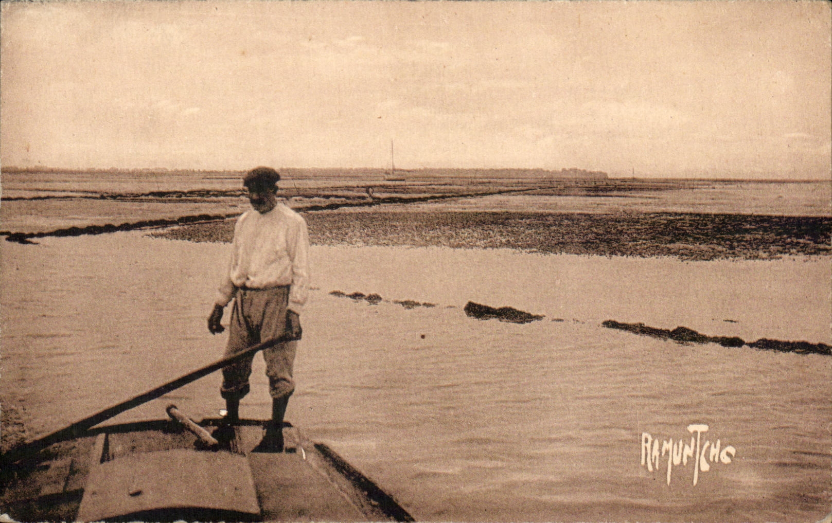 CPA L'Ile D'Oleron Les Viviers Entre Le Chateau et le Chapus