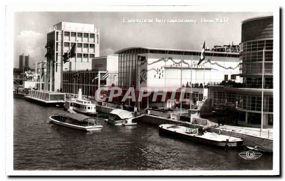CPA Exposition Internationale Paris 1937 Pavillons de Suisse et d'Italie