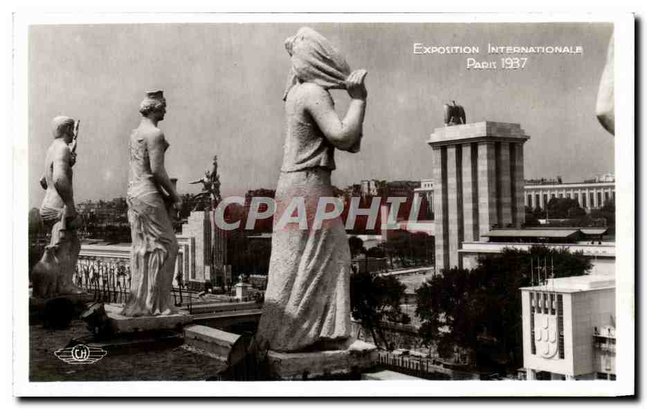 CPA Exposition Internationale Paris 1937 Vue generale prise du pavillon d'Italie