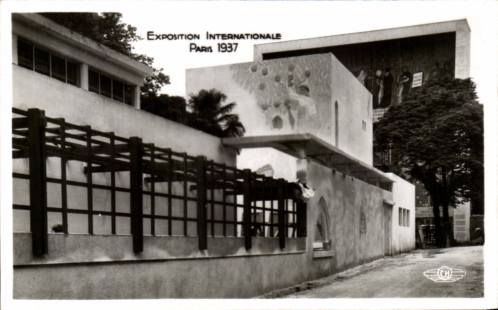 Pavillon du Comité de la Terre d'Israël — Exposition Internationale Paris 1937 — H. Chirat, concessionnaire