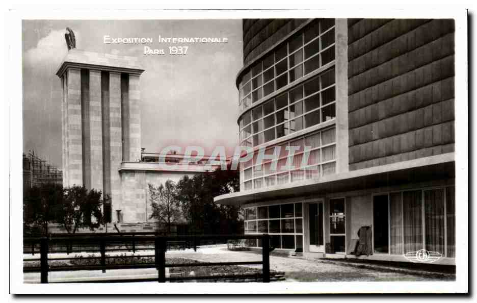 Exposition Internationale Paris 1937 — Les Pavillons de Belgique et d'Allemagne — H. CHILL, Boulogne-Billancourt