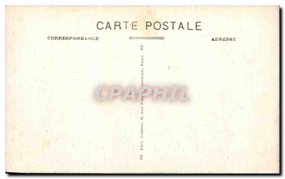 CPA Paris Notre Dame Portail lateral Nord — Verso