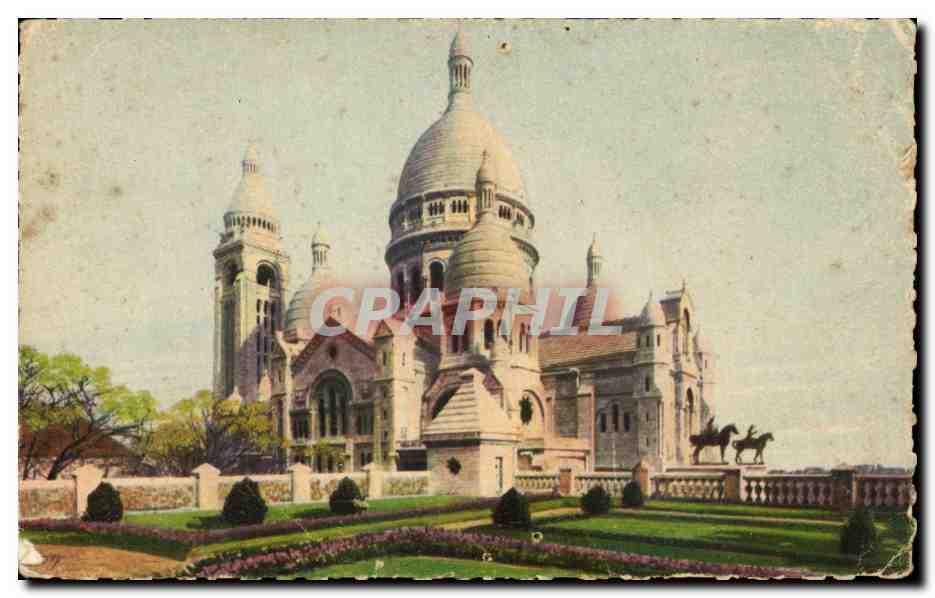 CPA Paris En Flanant Ensemble de la Basilique Sacre Coeur montmartre