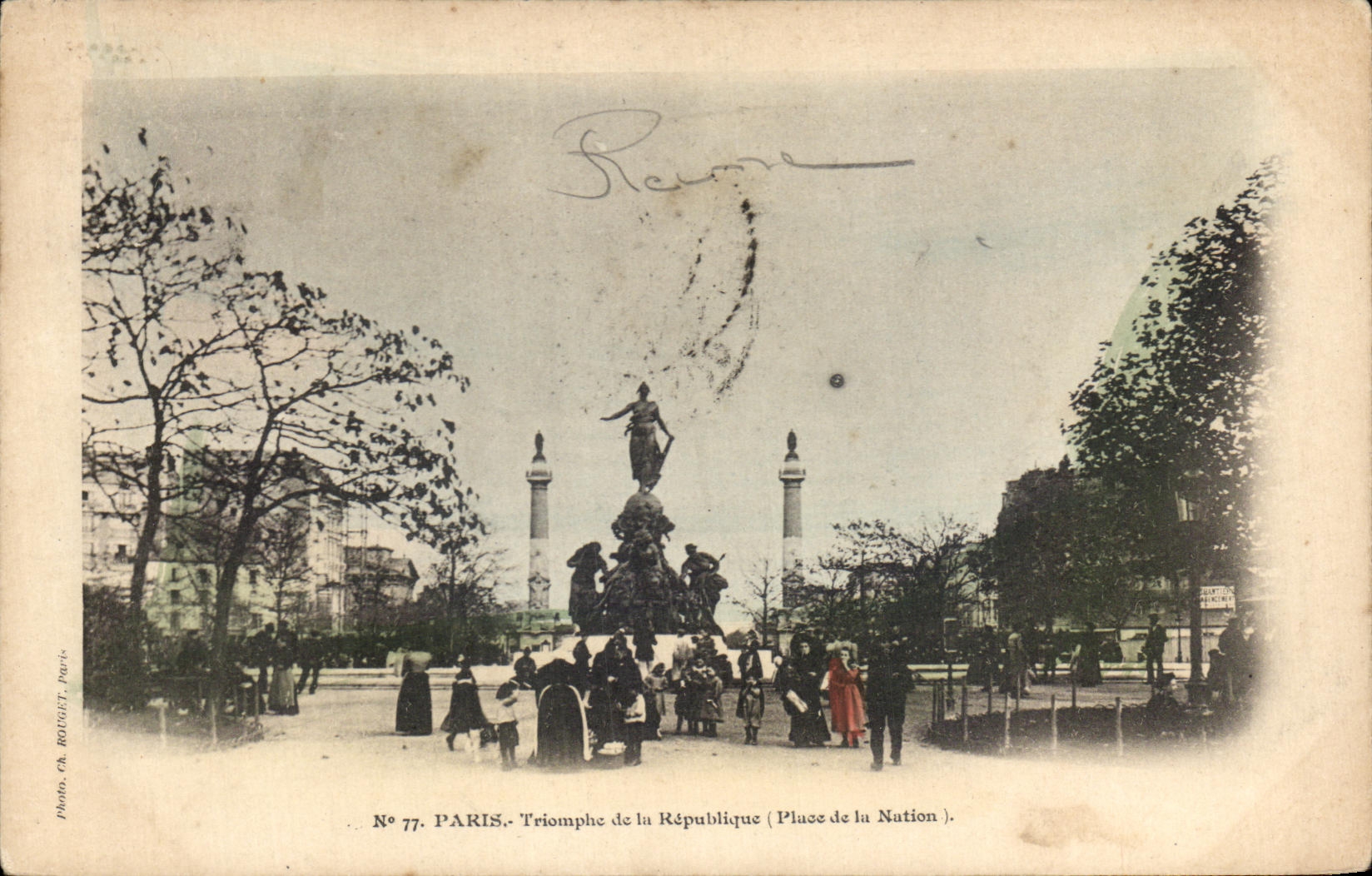CPA Paris Triomphe de la Republique Place de la Nation