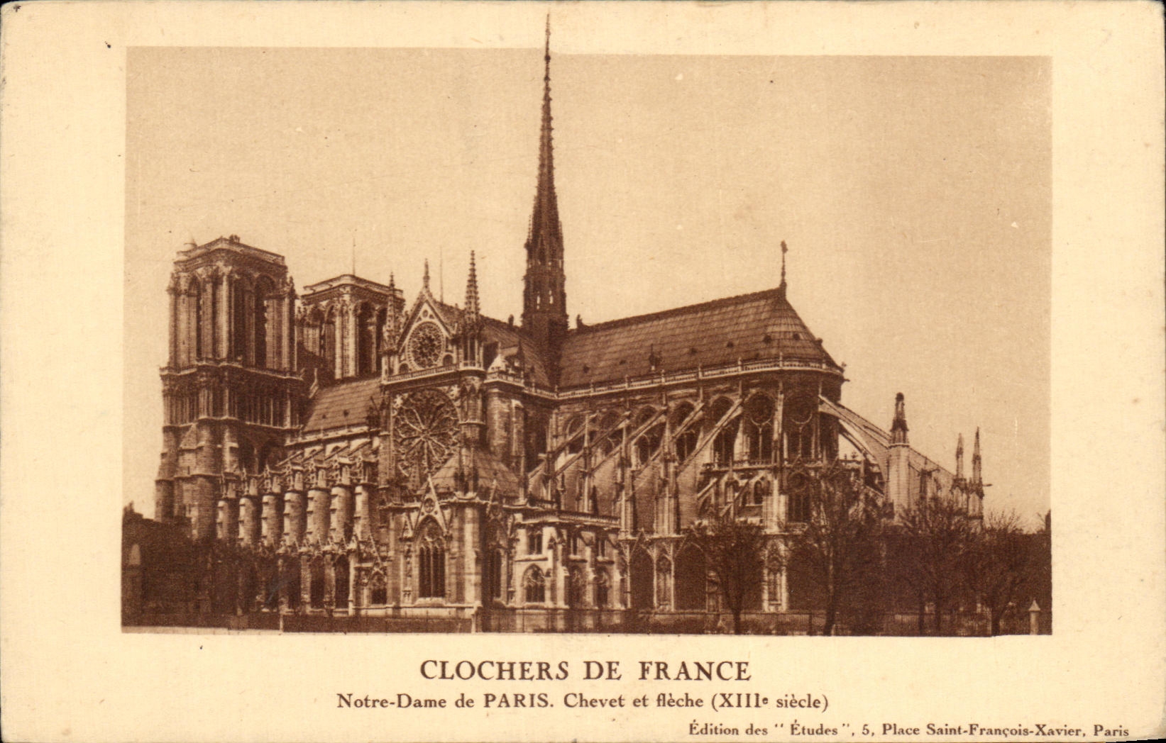 CPA Clochers De France Notre Dame de Paris