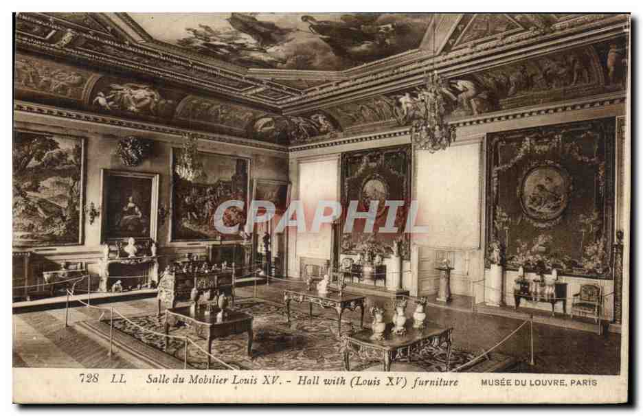CPA Salle du Mobilier Louis XV Musee Du Louvre Paris