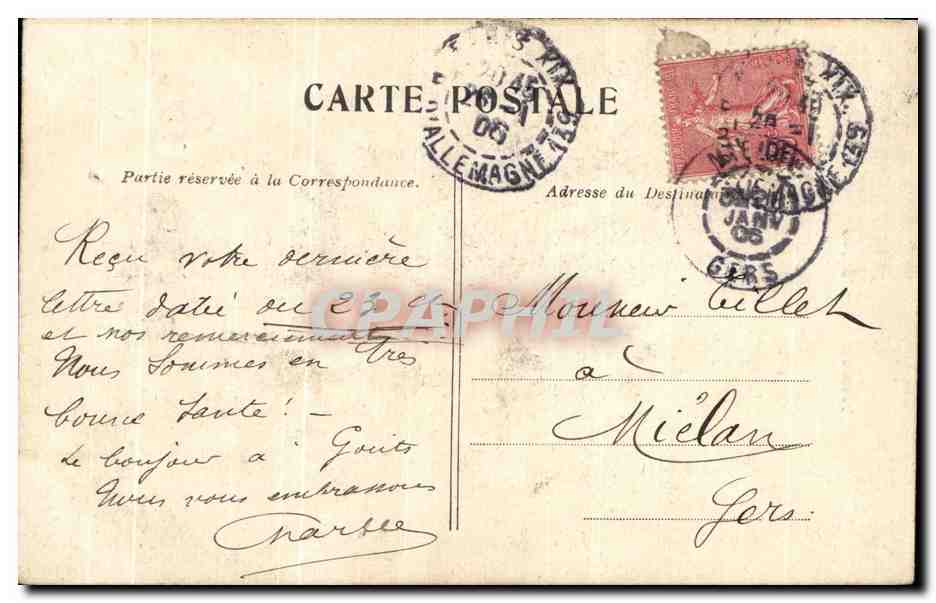 CPA Paris Shakespeare — Rückseite