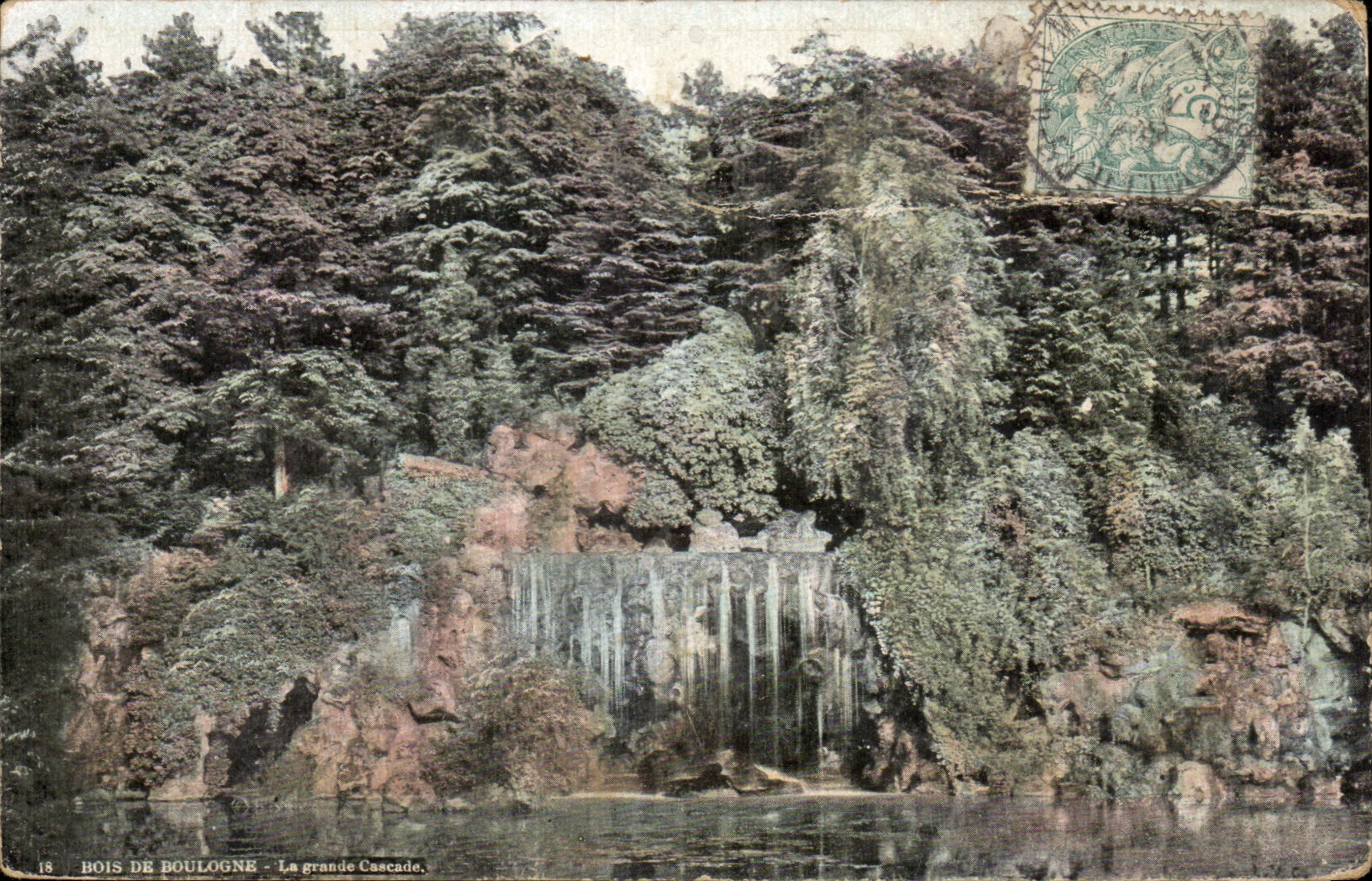 CPA Bois De Boulogne La Grande Cascade