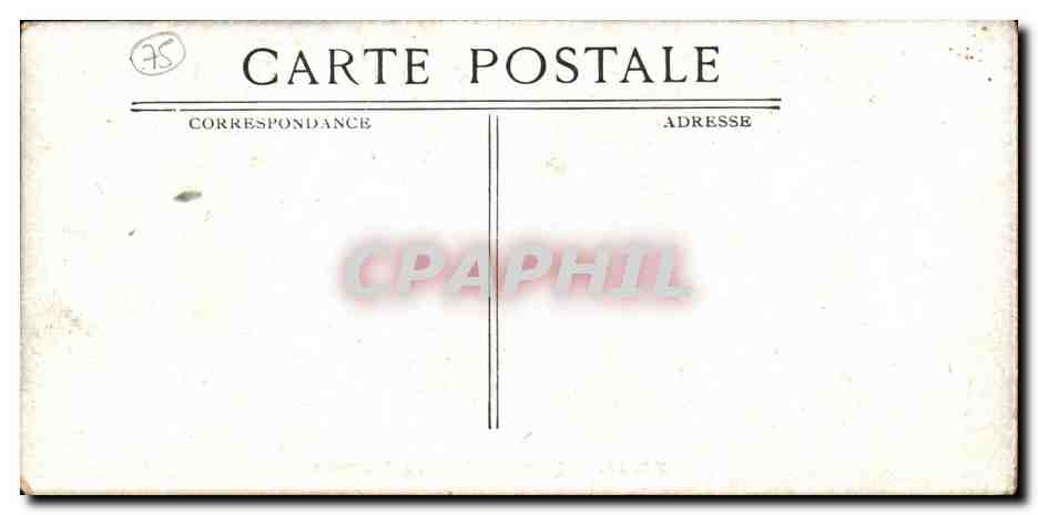CPA Paris Le Grille du Parc Monceau — Verso
