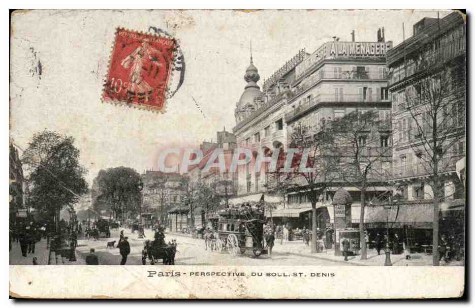 CPA Paris Perspective Du Boul St Denis