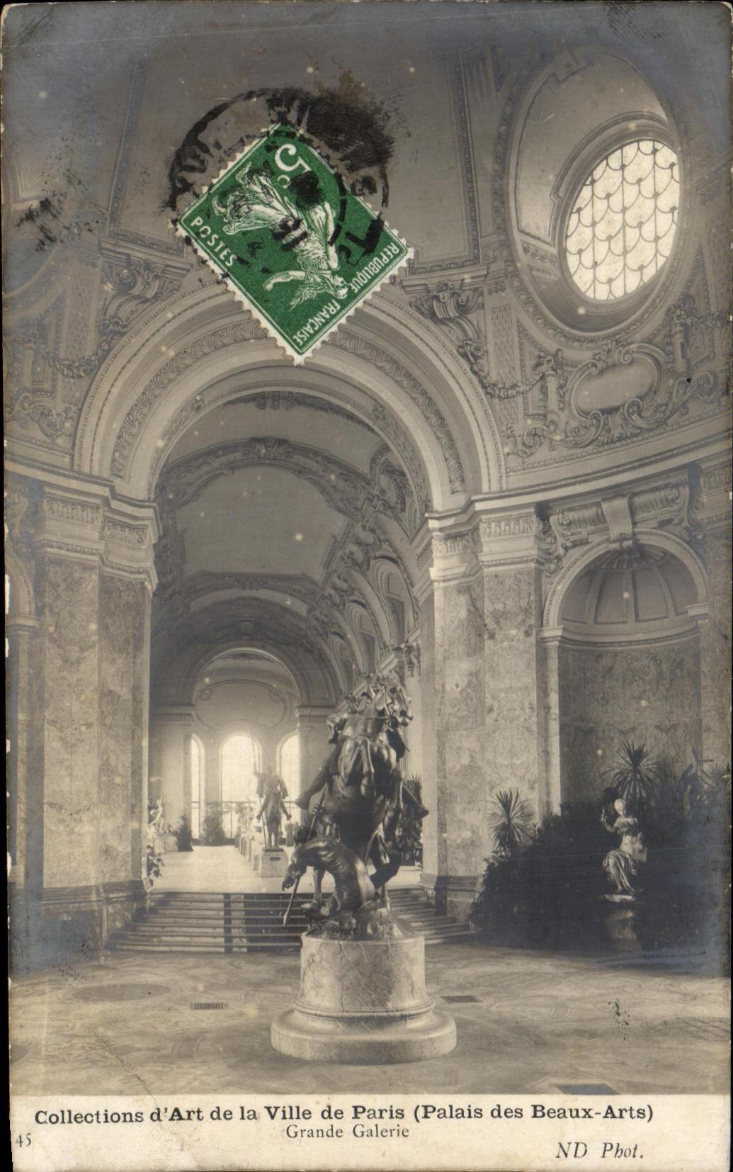 CPA Paris Grande Galerie Palais des Beaux Arts 